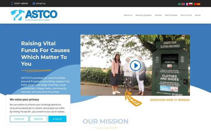 Screenshot of astco.co.uk