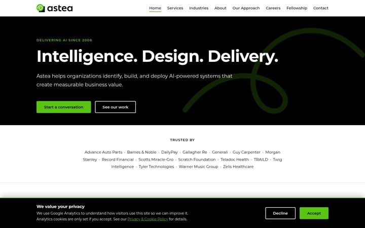 Screenshot of asteasolutions.com