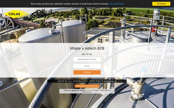 Screenshot of astech-colas.cz