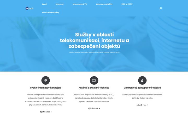 Screenshot of astech.cz