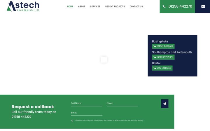 Screenshot of astechenvironmental.co.uk