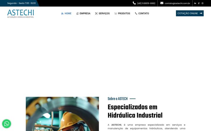 Screenshot of astechi.com.br