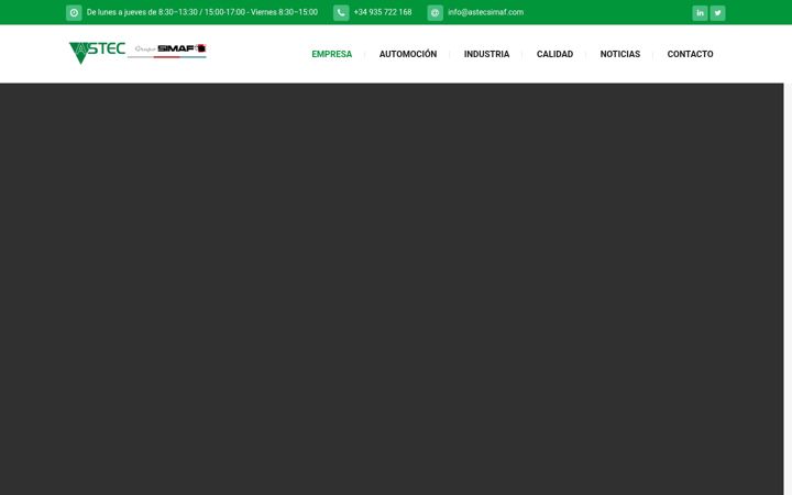 Ekrano kopija astecsimaf.com