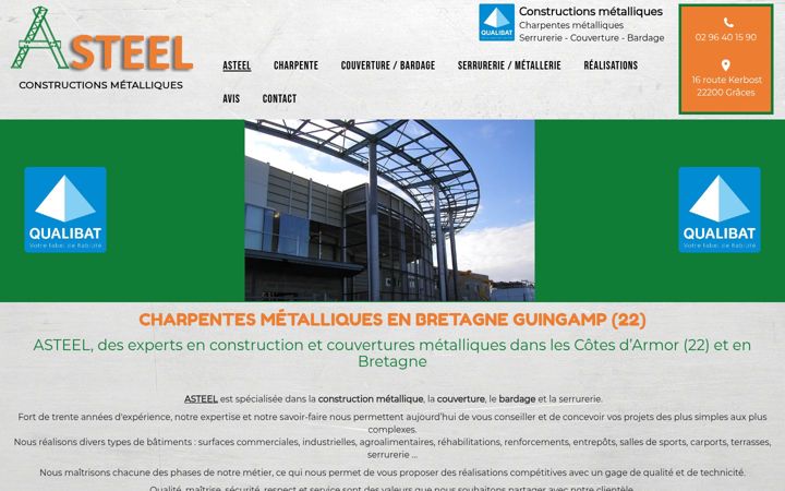 Screenshot of asteel22.fr