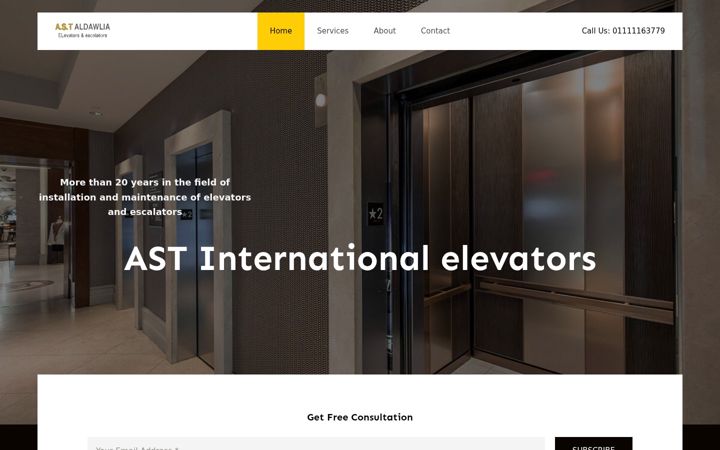 Screenshot of astelevators.com