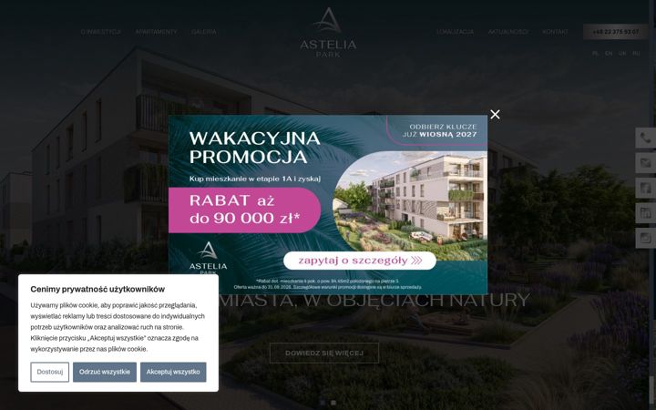 Screenshot von asteliapark.pl