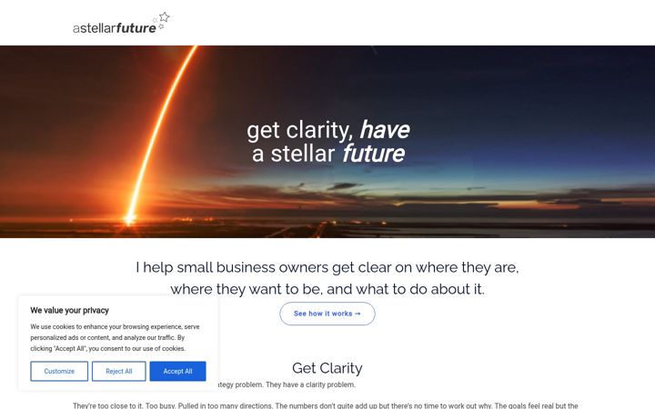 Screenshot of astellarfuture.com
