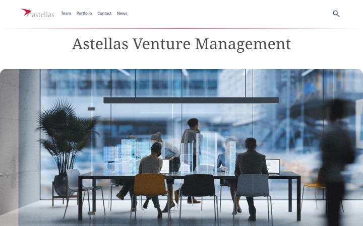 Screenshot of astellasventure.com