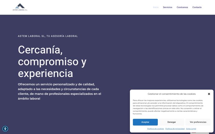 Screenshot of astemlaboral.com