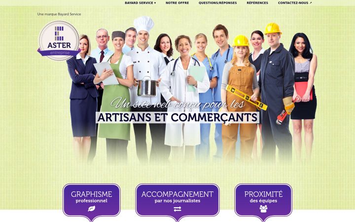 Snímek obrazovky aster-entreprise.com