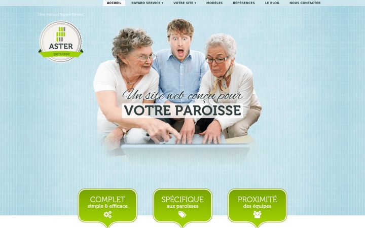 Snímek obrazovky aster-paroisse.com