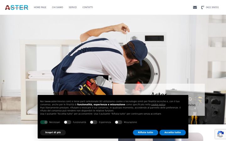 Snímek obrazovky aster-treviso.com