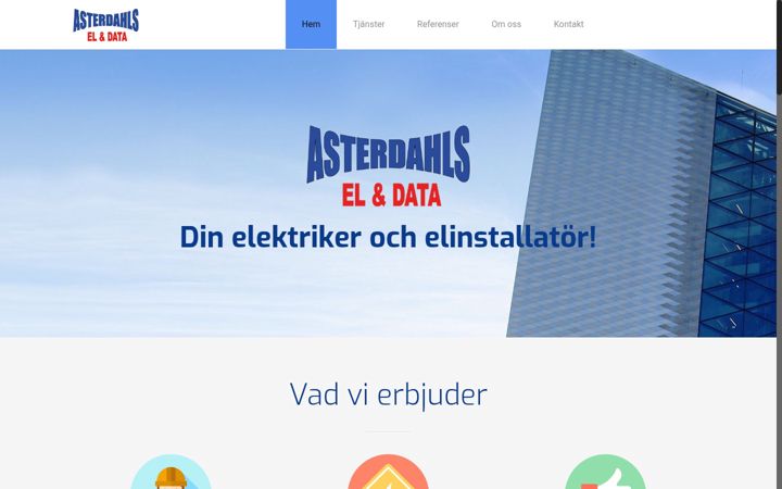 Captură de ecran a asterdahlsel.se