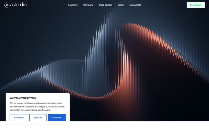 Screenshot di asterdio.com