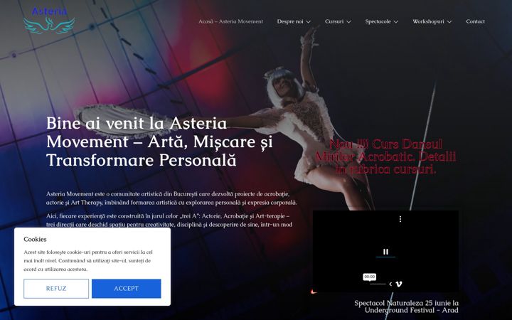 Screenshot of asteria-movement.com