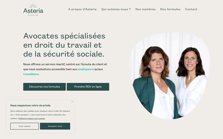 Screenshot of asteria.legal