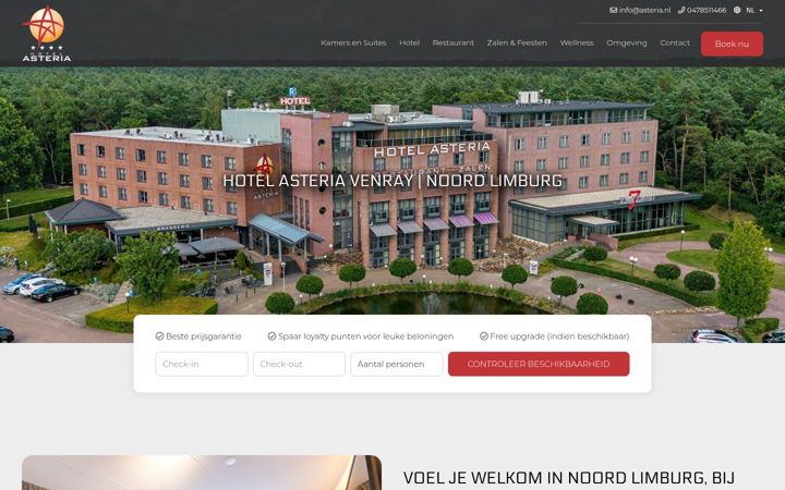 Snímek obrazovky asteria.nl