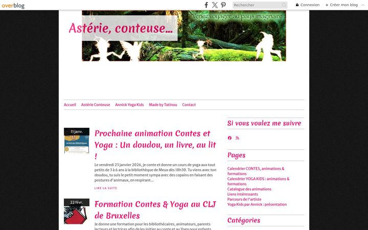 Screenshot of asterie-conteuse.be