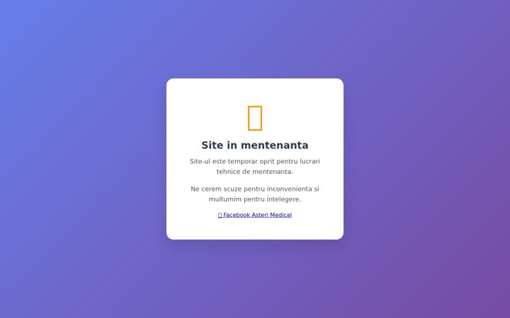 Screenshot of asterimedical.ro