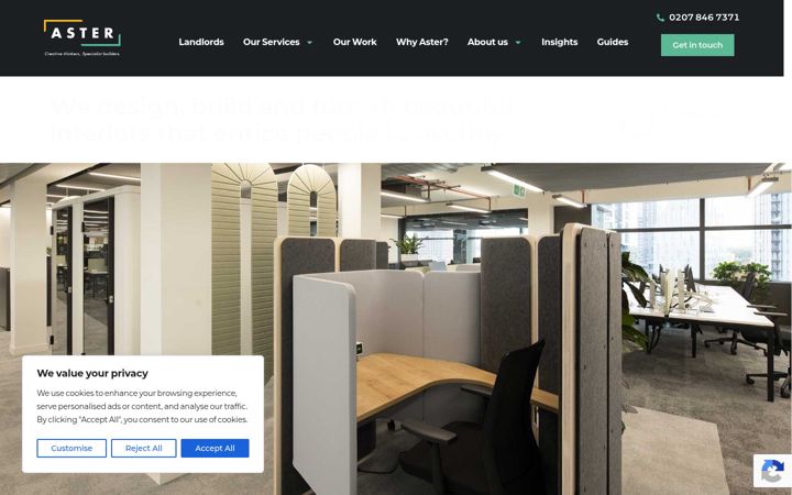 Screenshot di asterinteriors.com