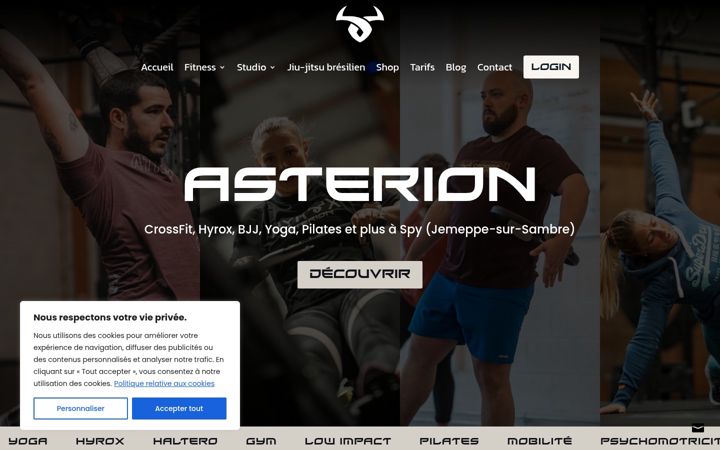 Screenshot di asterionhq.be