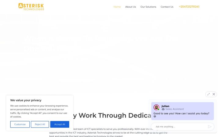 Screenshot of asterisktech.co.ke