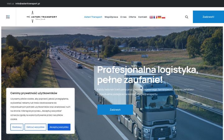 Screenshot of asteritransport.pl