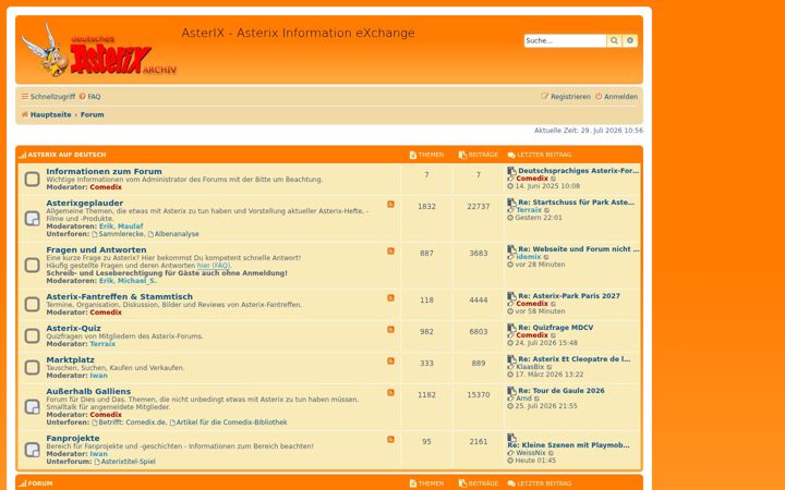Screenshot of asterix-fan.de