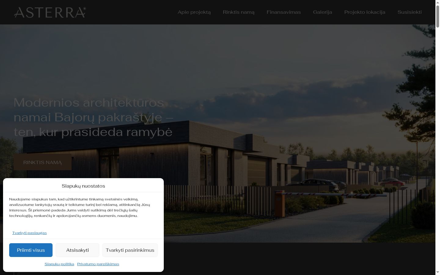 Screenshot des Einwilligungsbanners vor jeglicher Interaktion