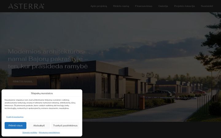 Screenshot of asterra.lt