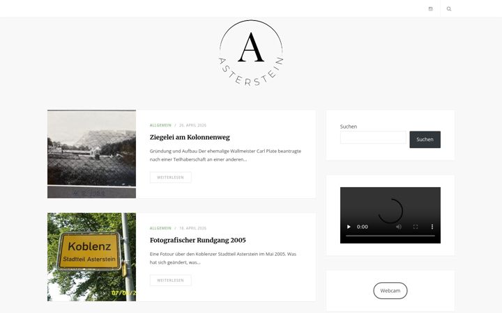 Screenshot of asterstein.de