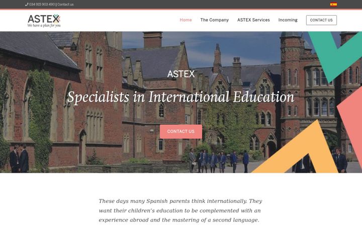 Screenshot of astex.org.uk