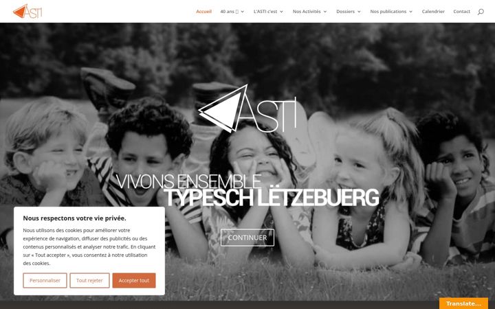 Screenshot of asti.lu