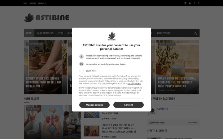 Ekrānuzņēmums no astibine.com