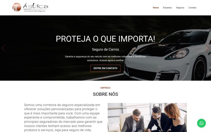 Screenshot of asticaseguros.com.br