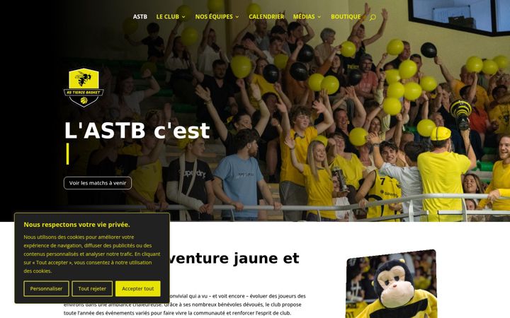 Screenshot του astierce-basket.fr