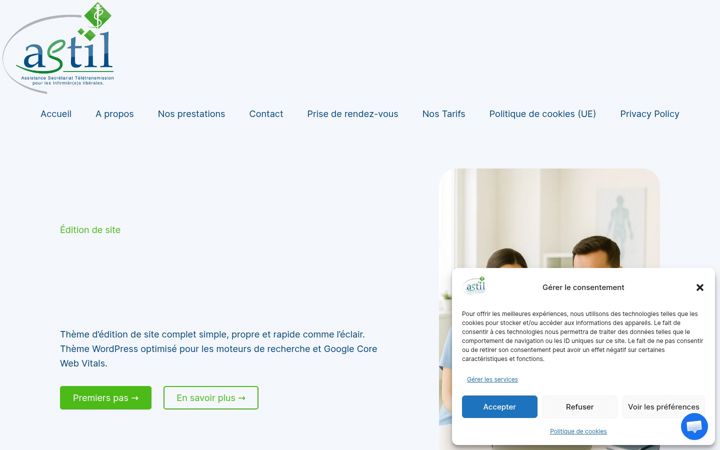 Screenshot of astil.fr