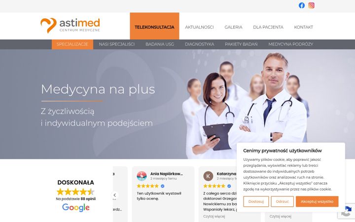 Screenshot von astimed.pl