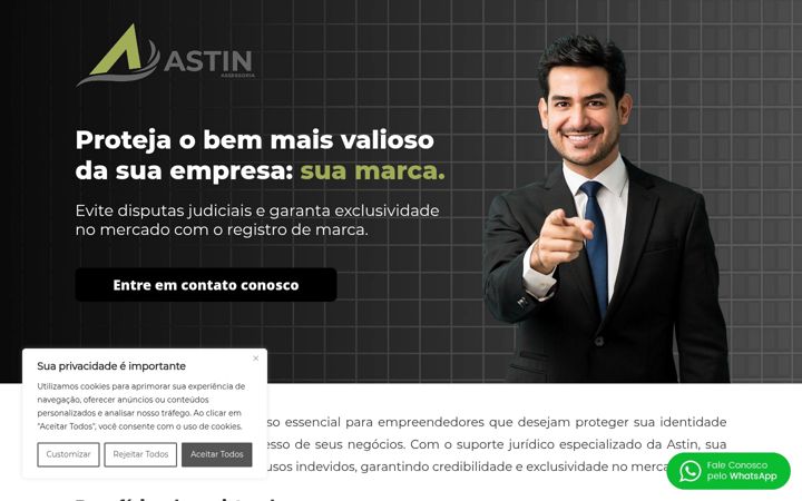 Screenshot of astin.com.br