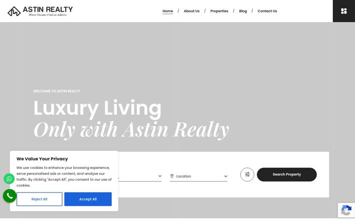 Screenshot of astinrealty.com