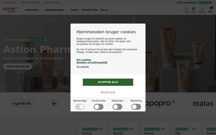 Screenshot of astionpharma.dk