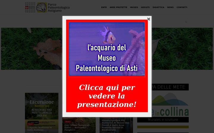 Screenshot of astipaleontologico.it