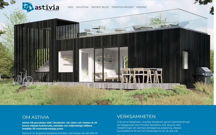 Captură de ecran a astivia.se