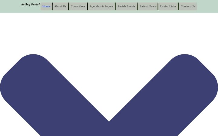 Captura de ecrã de astleyparishcouncil.org.uk