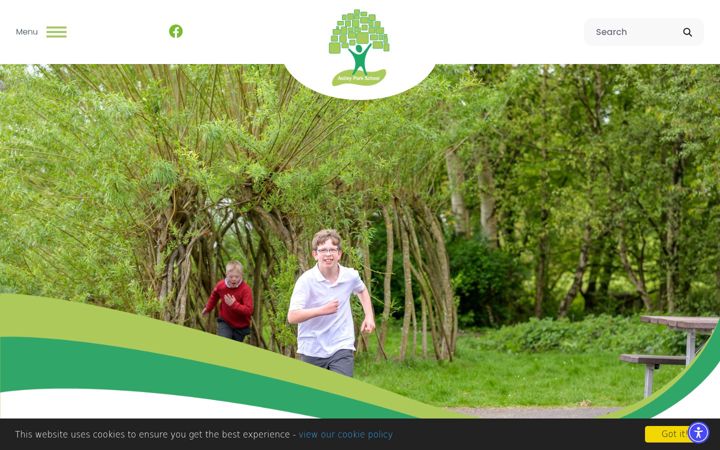Captura de ecrã de astleypark.lancs.sch.uk