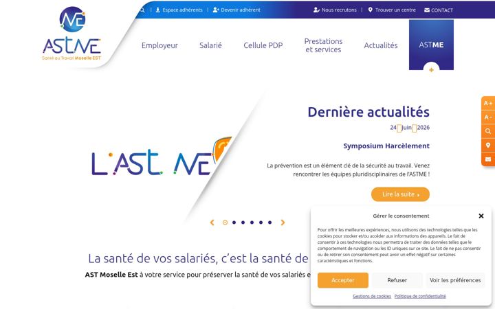 Screenshot του astme.fr