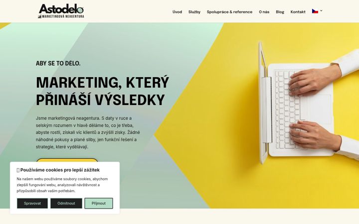 Screenshot of astodelo.cz