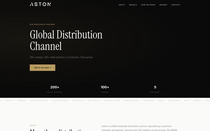 Screenshot of aston.trading