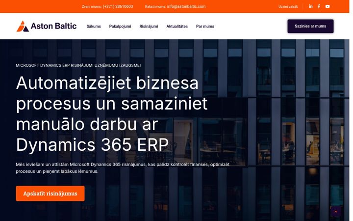 Screenshot of astonbaltic.com
