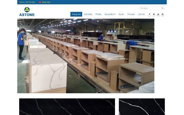 Screenshot of astone.com.vn